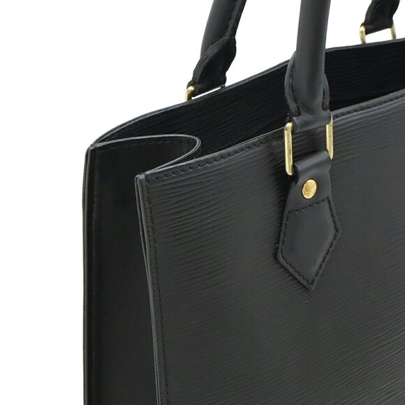 LOUIS VUITTON Black Leather Tote Bag - Picture 7 of 9